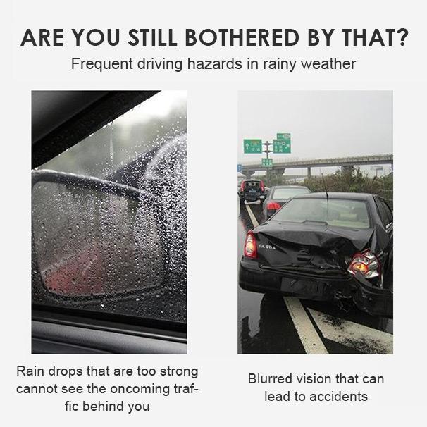 🚗 ACHETEZ 1 OB TEN EZ 1 GRATUIT ! ✨ Film Imperméable pour Rétroviseur - Transparent & Antibuée, Sécurité Totale par Tous les Temps 🌧️✨