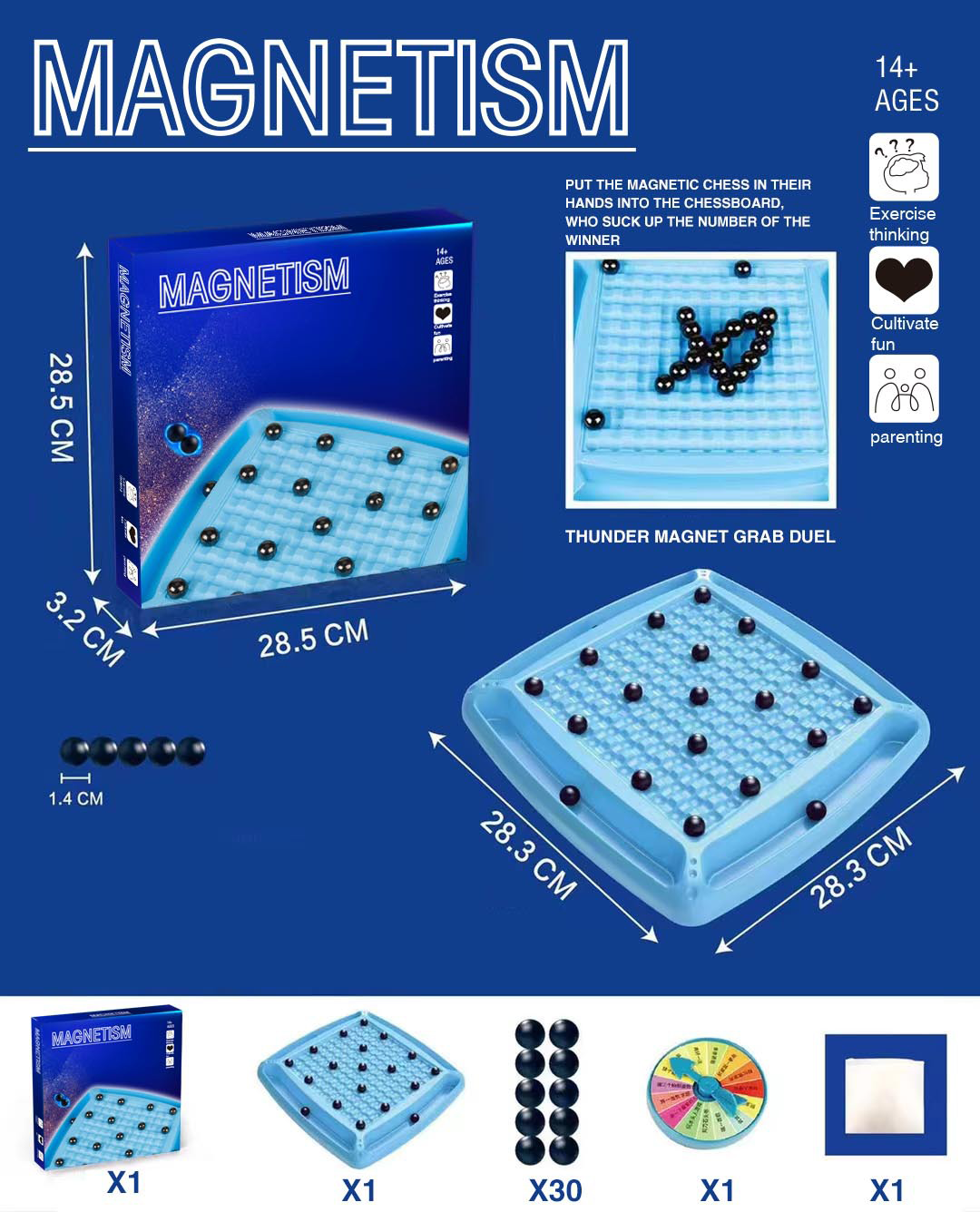 🎁Offre à durée limitée🔥Jeu d'échecs magnétique✨Cadeau idéal