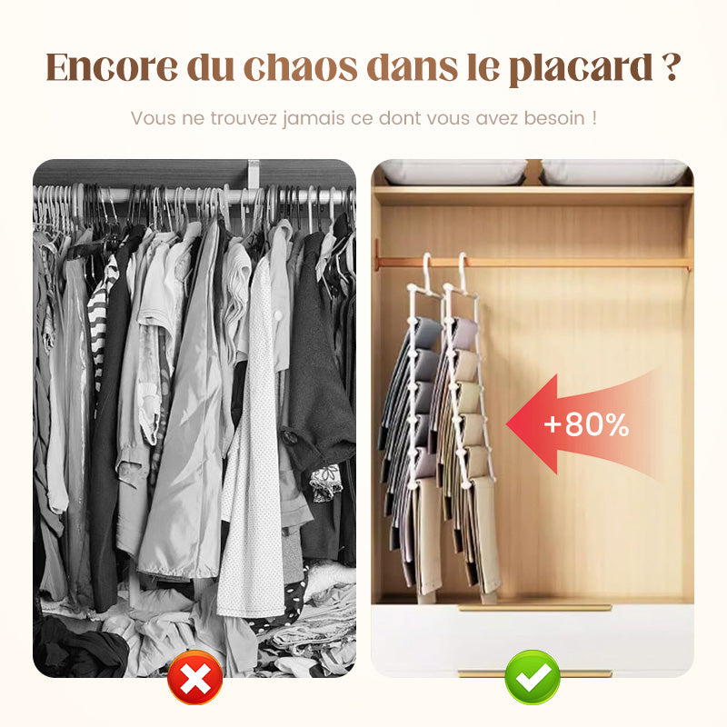 Porte-Pantalons Multifonctionnel