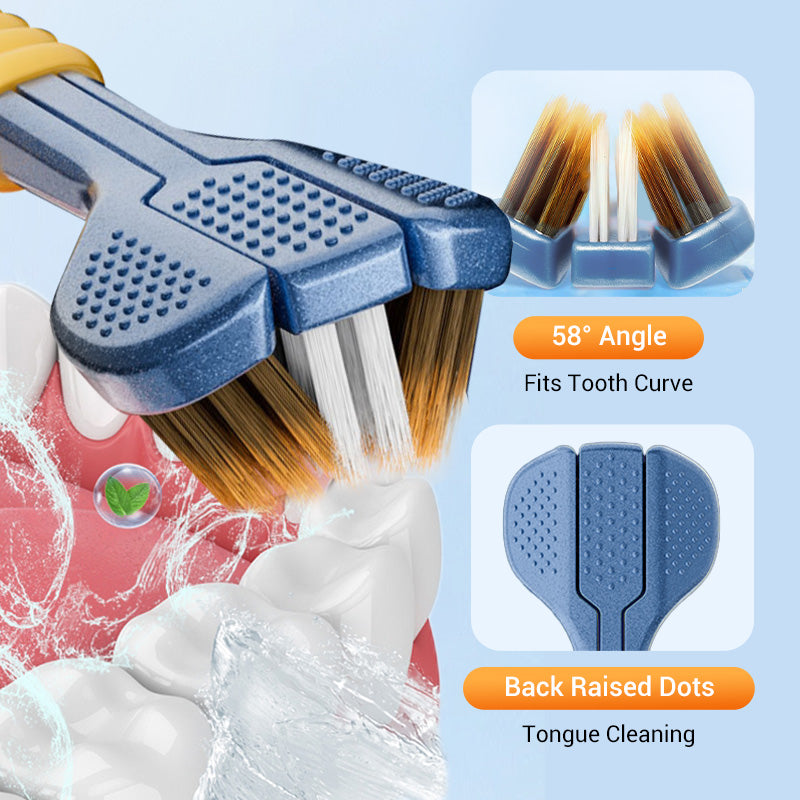 🔥2026 New Arrivals: 50% Off for a Limited Time!🦷Three-headed multi-angle cleaning toothbrush