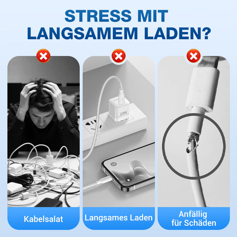 Station de recharge rapide USB-C avec câble rétractable – Utilisation universelleStation de recharge rapide USB-C avec câble rétractable – Utilisation universelle