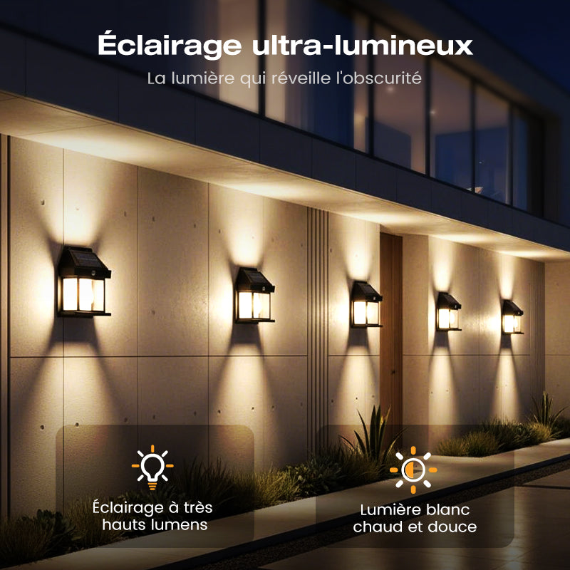 🔥VENTE LIMITÉE 50 % DE RÉDUCTION🔥Applique murale solaire à détecteur de mouvement en tungstène