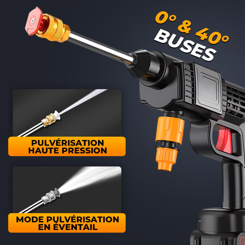 🚗 60% DE RÉDUCTION! 🧼 Nettoyeur Haute Pression Portable Sans Fil – Multifonction, Puissant & Batterie Lithium Rechargeable pour Voiture et Maison 💦