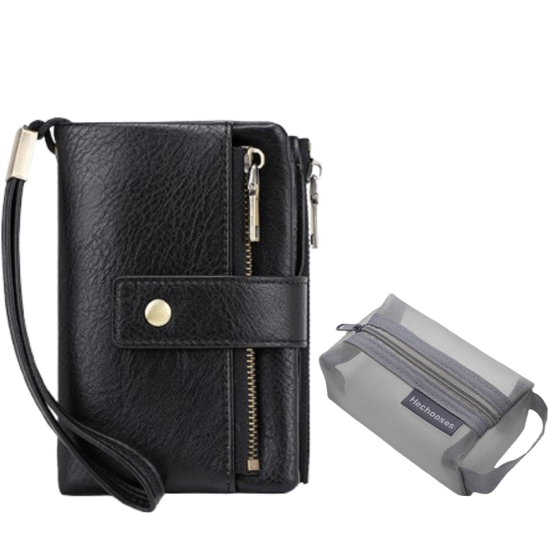 🔥Offre à durée limitée - Portefeuille rétro pour femme avec protection RFID à trois volets