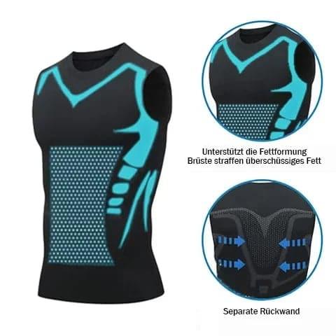 🌀🍃 OFFRE LIMITÉE 50% DE RÉDUCTION! Gilet Amincissant Ionique pour Homme – Compression Rafraîchissante et Légère, Totalement Invisible, Affine le Torse pour Une Allure Plus Nette ❄️✅