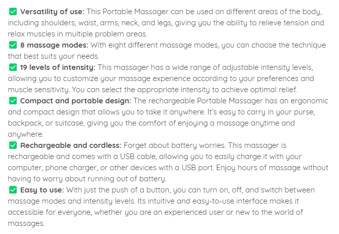 🔥 49 % de réduction – Masseur portable 8 modes + écran LCD : soulagement musculaire discret, rechargeable & sans fil ! 💆‍♀️⚡