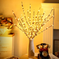 🌟Lumières LED en forme de branche de saule à piles