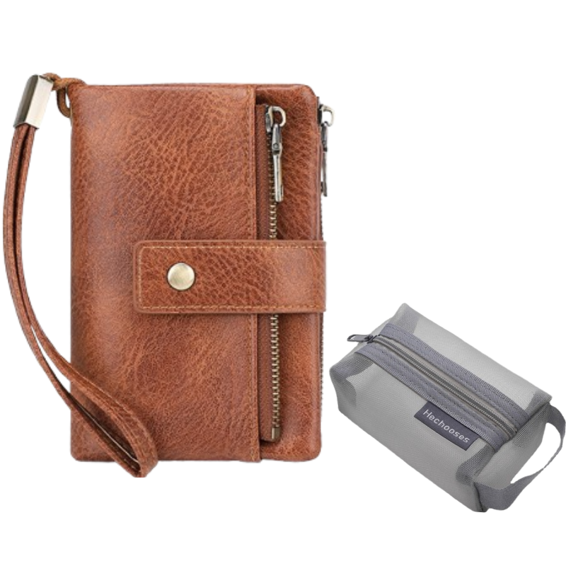 🔥Offre à durée limitée - Portefeuille rétro pour femme avec protection RFID à trois volets