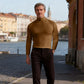 T-shirt à manches longues et col montant pour hommes