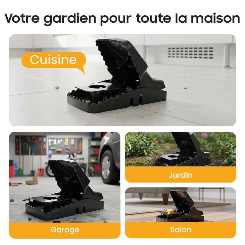 🐀 ACHETEZ 1 - RECEVEZ 1 GRATUIT ! ✨ Piège à Rats Réutilisable - Déclencheur Haute Sensibilité, Sécuritaire pour Enfants/Animaux, Conception Écologique 🏡🔧