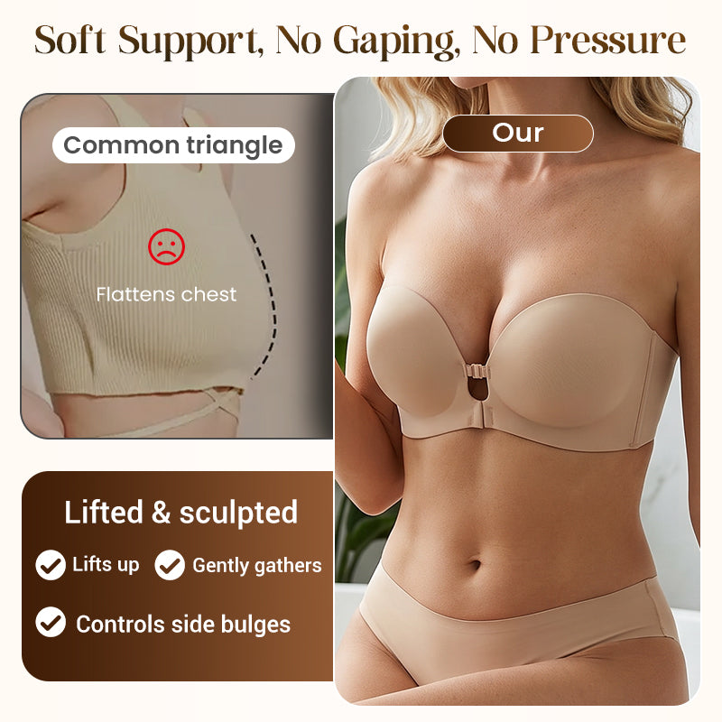 💜Soutien-gorge sans coutures à fermeture avant et bretelles réglables