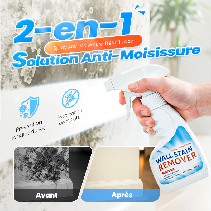 🔥Spray Anti-Moisissures Hautement Efficace - Empêche la Réapparition🔥