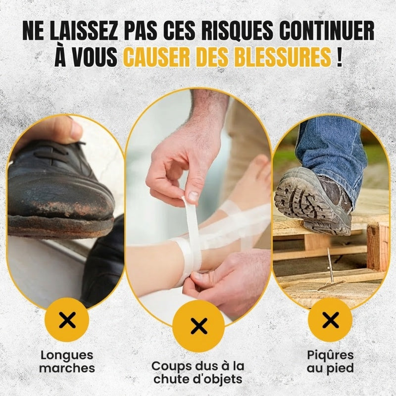 🔥 Spérificatrice gratuite-Unisex Sneakers Élégants Chaussures de sécurité non glissantes avec anti-choquage