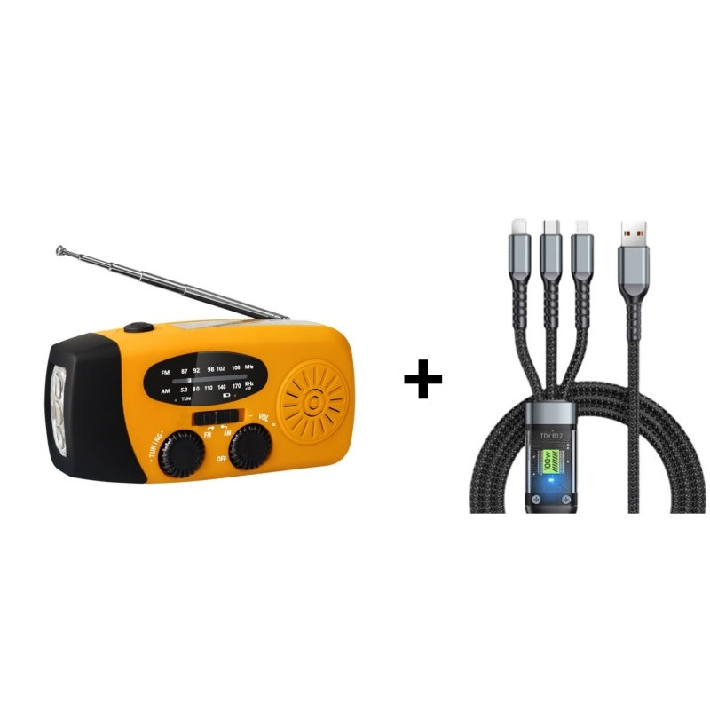 🆘 Sécurité Ultime Autonome - Radio de Survie Multifonction Solaire & Manivelle - Lampe Torche, Chargeur USB, Alerte
