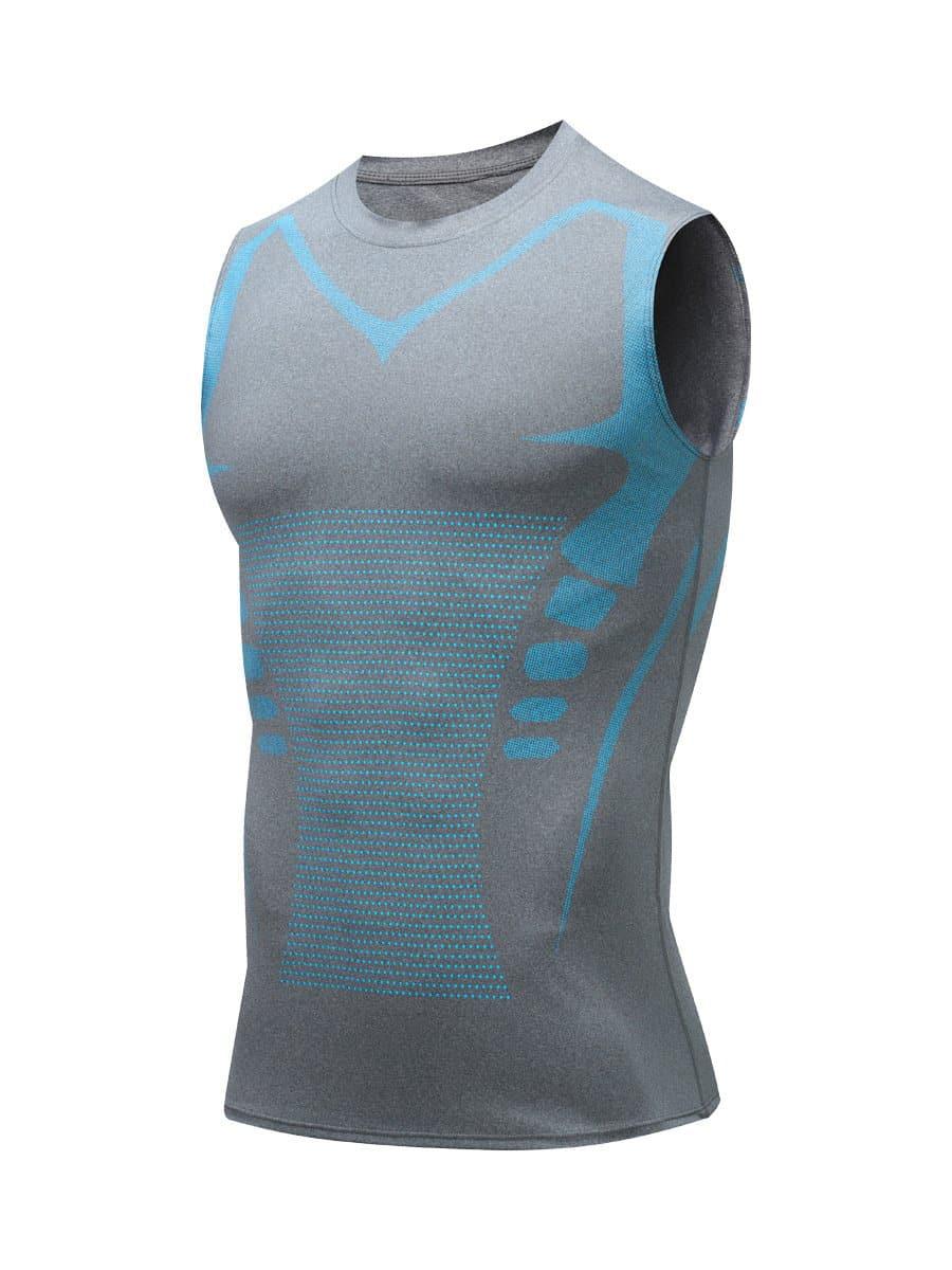 🌀🍃 OFFRE LIMITÉE 50% DE RÉDUCTION! Gilet Amincissant Ionique pour Homme – Compression Rafraîchissante et Légère, Totalement Invisible, Affine le Torse pour Une Allure Plus Nette ❄️✅