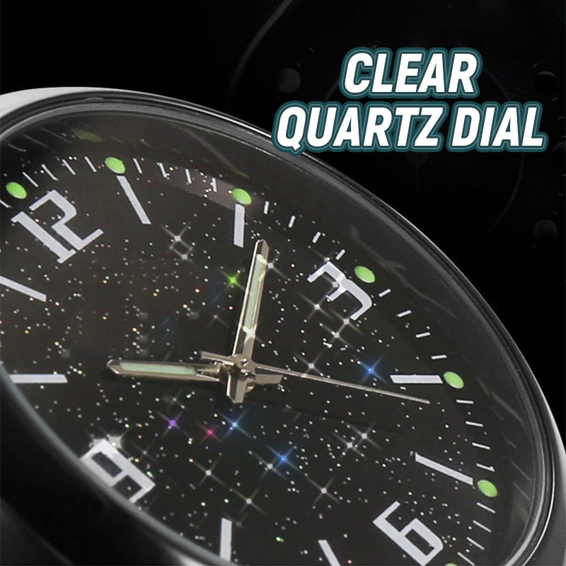 Montre à quartz Starry Sky Clock Décoration créative pour voiture