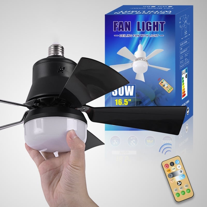 💡🪭 Ventilateur 2 en 1 Portable 2026 | Lumière + Télécommande | Qualité Premium Inégalée ✨