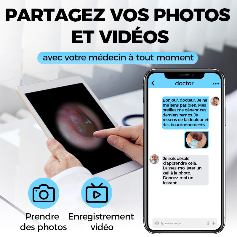 Outil Électrique Visualisé d'Élimination du Cérumen