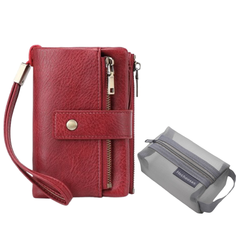 🔥Offre à durée limitée - Portefeuille rétro pour femme avec protection RFID à trois volets