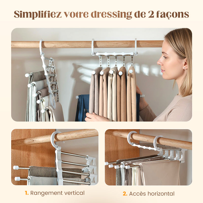Porte-Pantalons Multifonctionnel