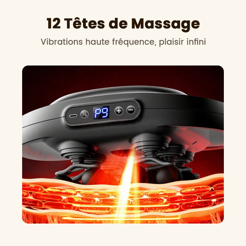 🔥Offre à durée limitée-Pistolet de massage musculaire multifonctionnel automatique à 12 têtes