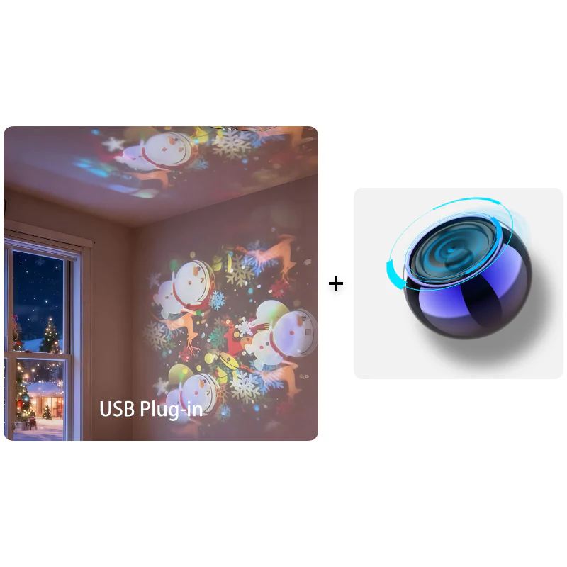 🌈Projecteur de lumière LED rotatif dynamique – Calme et détente pour votre maison. Des lumières douces et changeantes apaisent les nuits agitées.