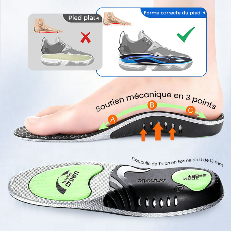 👟 ACHETEZ 2 - RECEVEZ 1 GRATUITS ! ✨ Semelles Amortissantes Unisexe - Absorption des Chocs pour Course, Randonnée ou Quotidien 🏃‍♀️🏃‍♂️