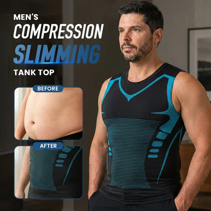 🌀🍃 OFFRE LIMITÉE 50% DE RÉDUCTION! Gilet Amincissant Ionique pour Homme – Compression Rafraîchissante et Légère, Totalement Invisible, Affine le Torse pour Une Allure Plus Nette ❄️✅
