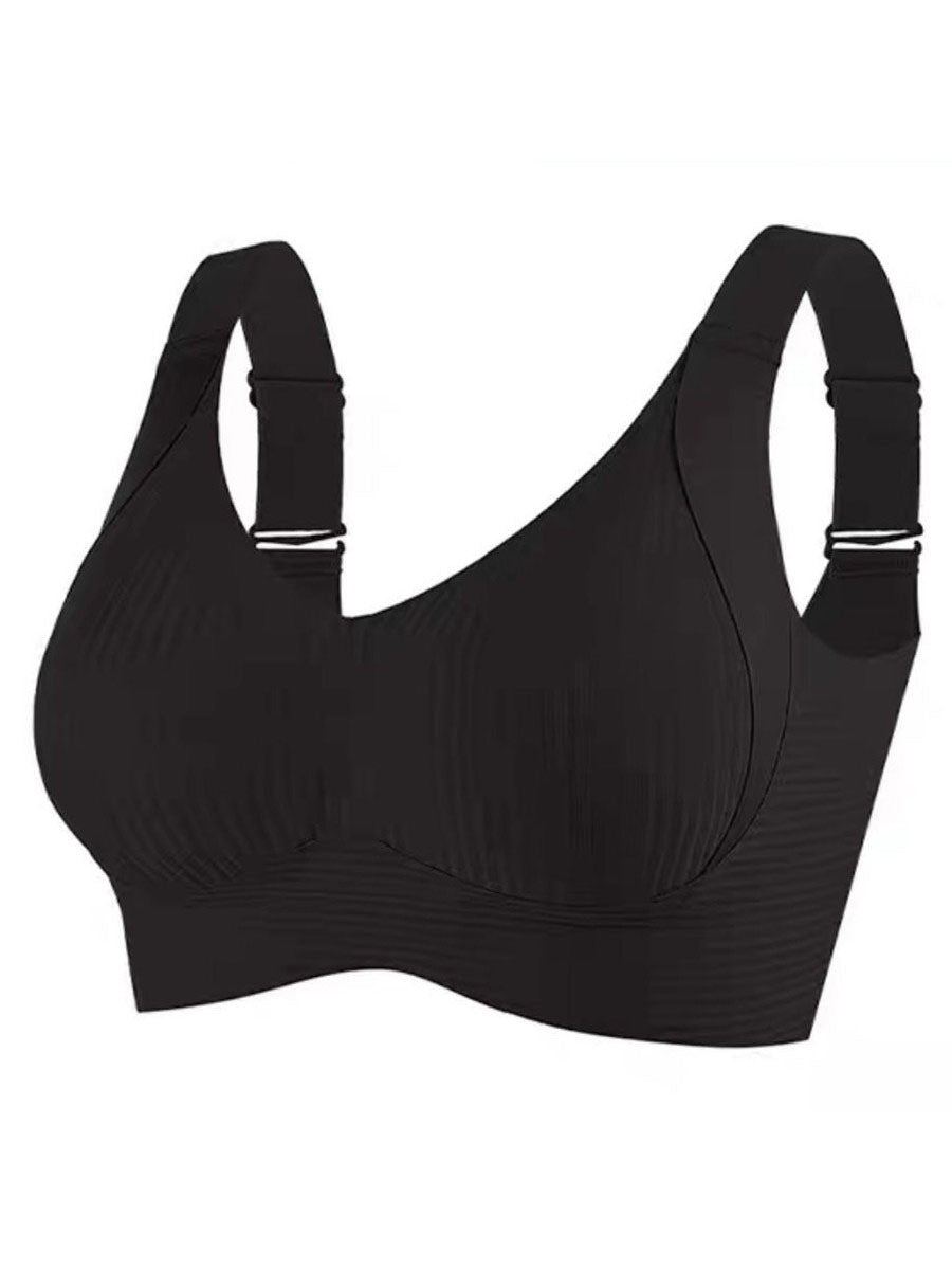 🎁VENTE EXCEPTIONNELLE 2026💕Soutien-gorge sans coutures à rayures subtiles avec soutien en W – Confort et style !