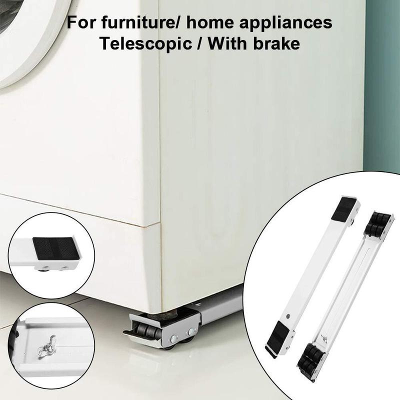 🔥 50% DE RÉDUCTION ! ✨Support à Roulettes Easy Move – Acier Inoxydable – Réglable 45-70 cm & Charge 300 kg for Déménagement