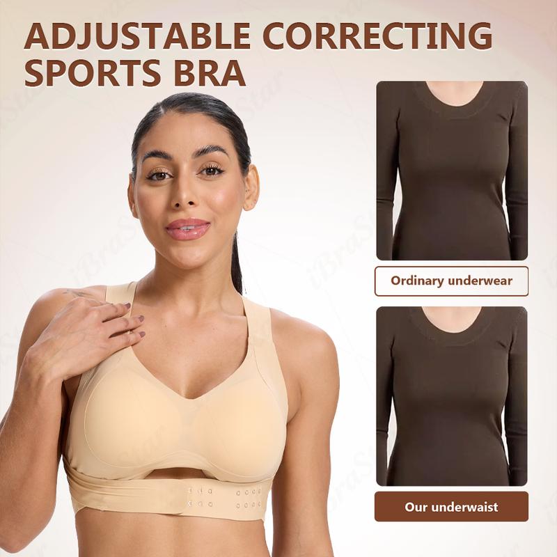 【Correction de la posture】Soutien-gorge de sport sans armatures, doux et respirant - Modèle pour femmes à couverture intégrale