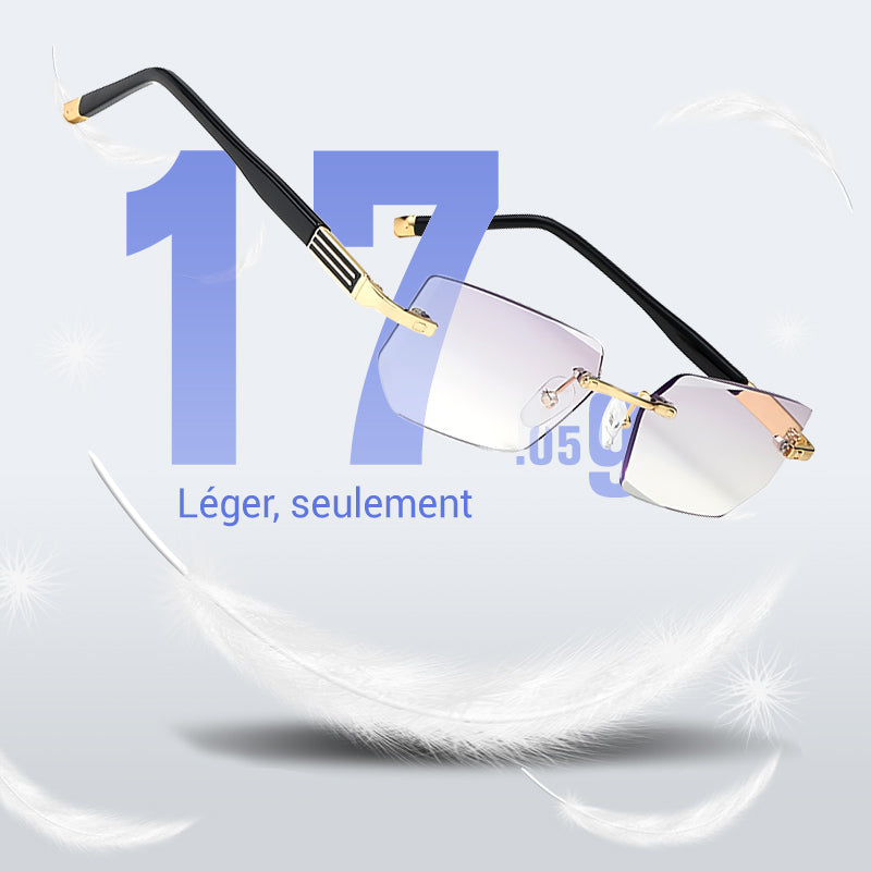 🏆👓 Saphir haute dureté ✨ Anti bleu progressive Far And Near Lunettes de lecture à double usage