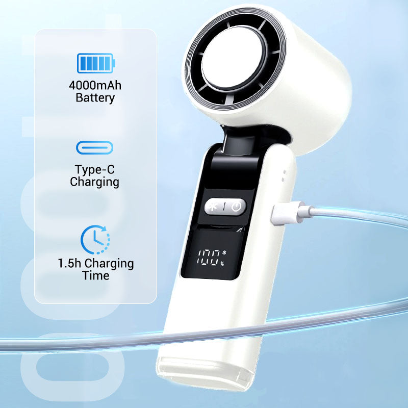 ❄️Prix surprise : 19,99 € aujourd'hui !!❄️ Ventilateur portable CoolHill™ ProBreeze – 199 vitesses, haute puissance, pliable et rechargeable 🌬️⚡ | Rafraîchissement nomade pour les étés britanniques ☀️, les vacances ✈️ et les aventures en plein air 🏕️