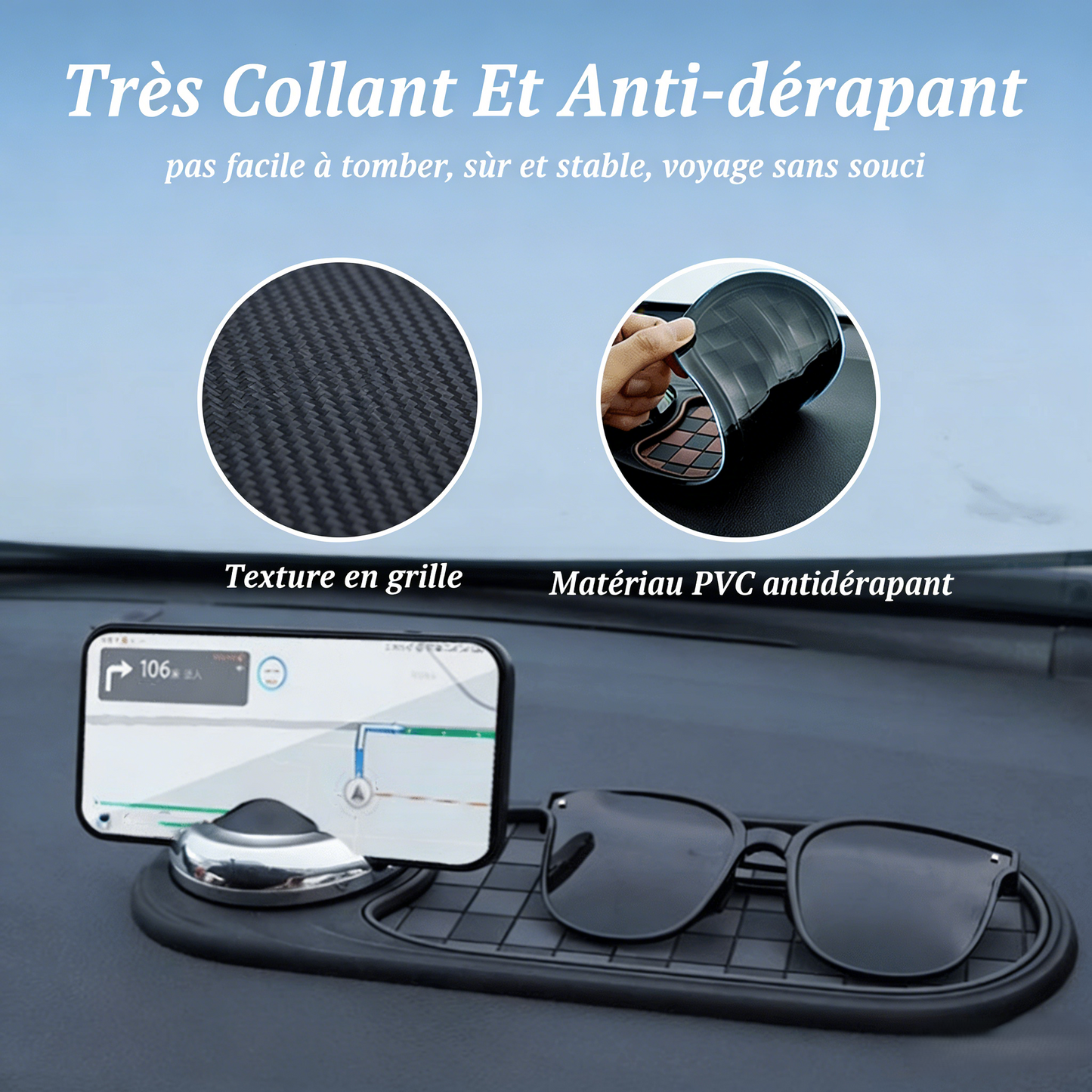 🔥🔥 Support de téléphone portable pour tableau de bord de voiture📢📢3 dernières heures : Grande vente⏰⏰