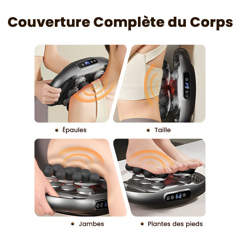🔥Offre à durée limitée-Pistolet de massage musculaire multifonctionnel automatique à 12 têtes