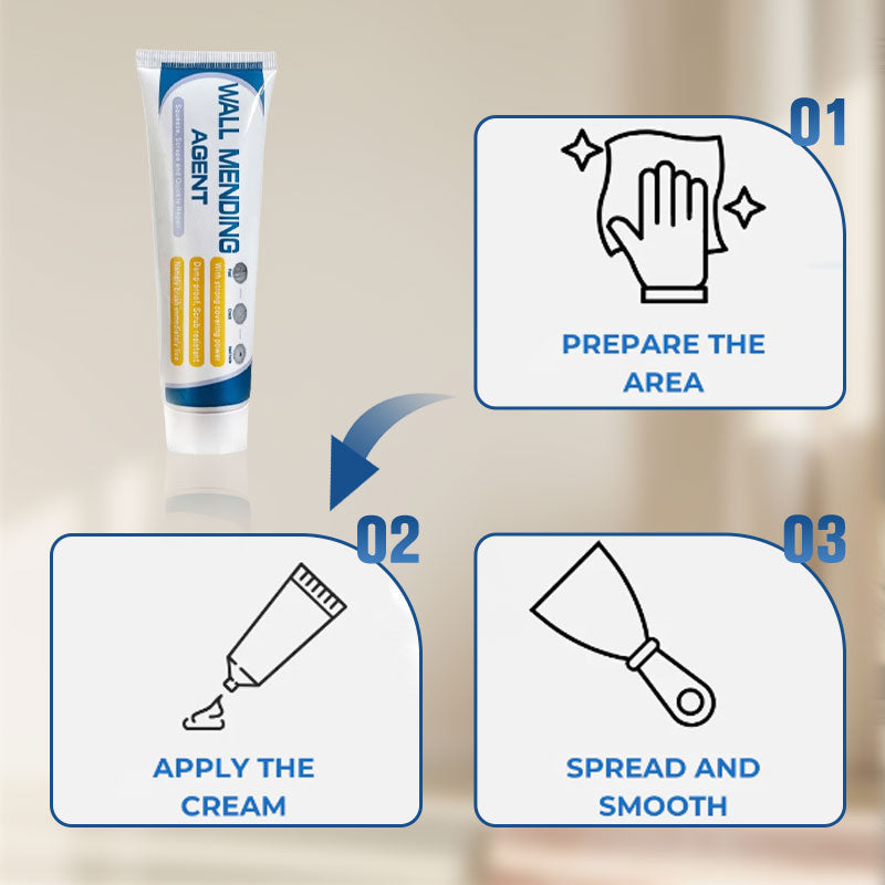 🛠️🏠Kit de réparation de cloisons sèches efficace – Réparez vos murs en quelques minutes ! Kit tout-en-un avec grattoir pour fissures et trous.