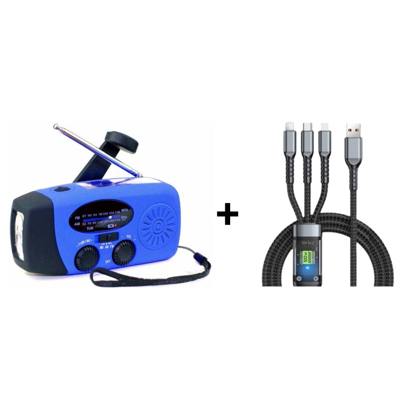 🆘 Sécurité Ultime Autonome - Radio de Survie Multifonction Solaire & Manivelle - Lampe Torche, Chargeur USB, Alerte