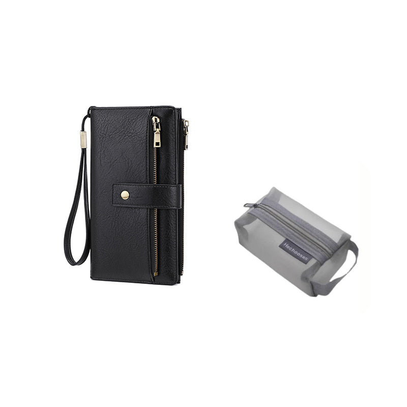 🔥Offre à durée limitée - Portefeuille rétro pour femme avec protection RFID à trois volets