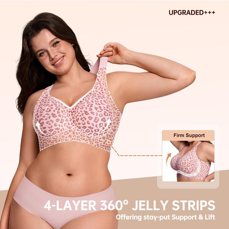 🏆DERNIER JOUR DE VENTE : 49 % DE RÉDUCTION 🔥Soutien-gorge en gelée imprimé léopard ultra-raffermissant | Soutiens-gorge sans armatures pour femmes 👍Fini l’affaissement de la poitrine