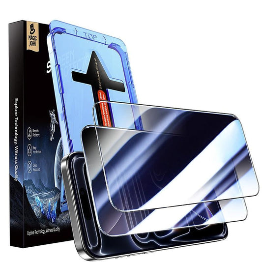 🔥SOLDES📱 Protecteur d'écran pour iPhone, Samsung – Cristal clair, résistant aux rayures, toucher ultra-doux, protection de la vie privée, protection oculaire polarisée circulaire, installation facile