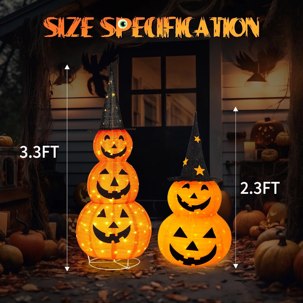 🎃 Vente chaude 50% de réduction 🎃🎃 Décorations de citrouille pliables Halloween