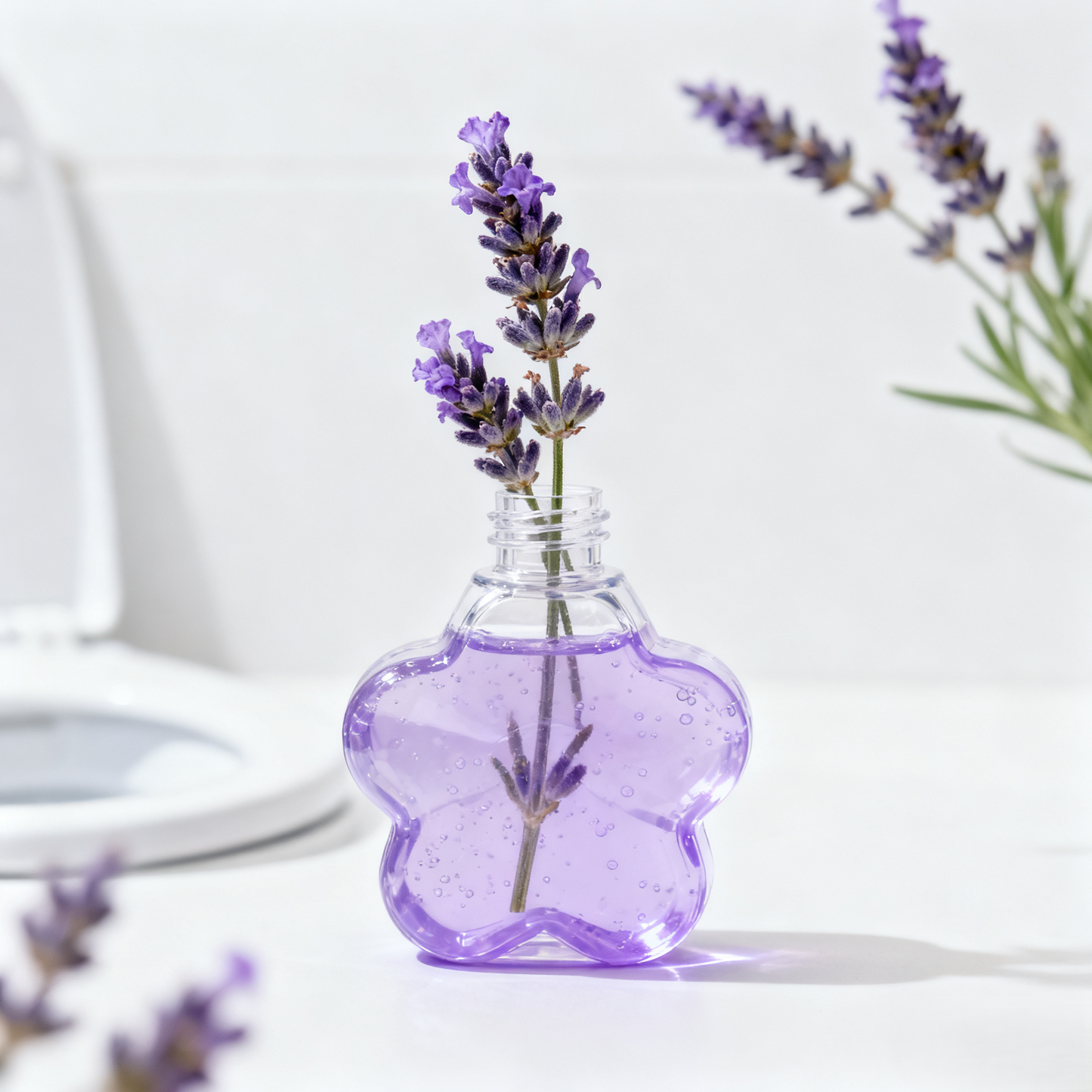 🔥Gel nettoyant pour toilettes Fleur aromatique Désodorisant Désinfectant