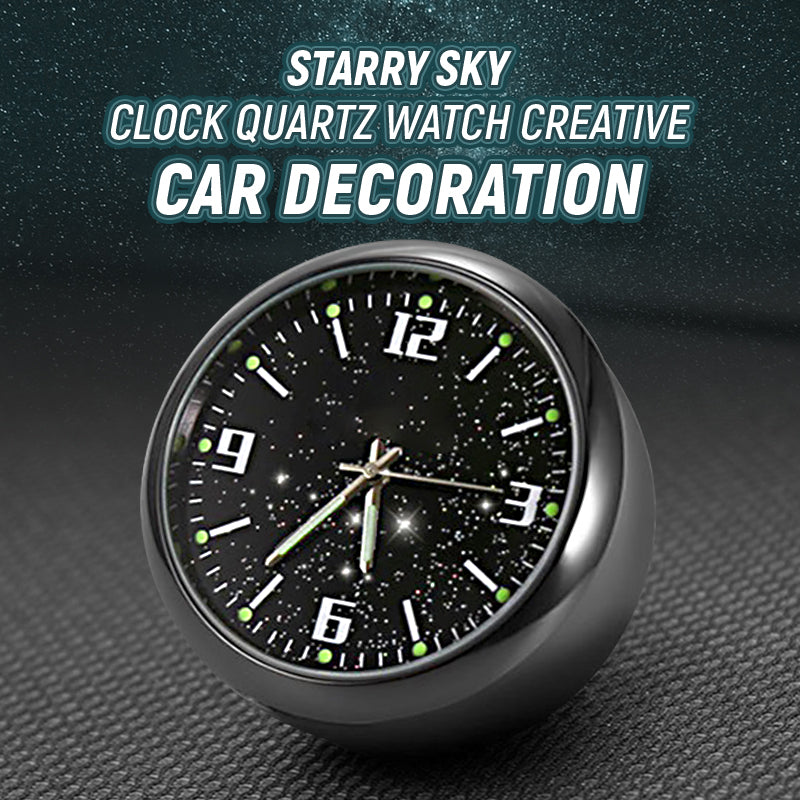 Montre à quartz Starry Sky Clock Décoration créative pour voiture