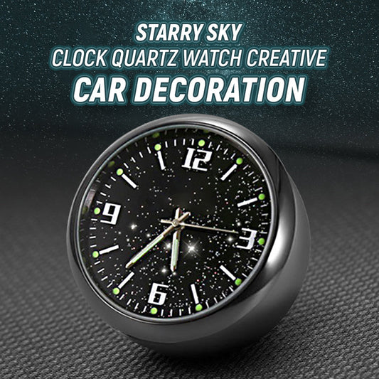 Montre à quartz Starry Sky Clock Décoration créative pour voiture