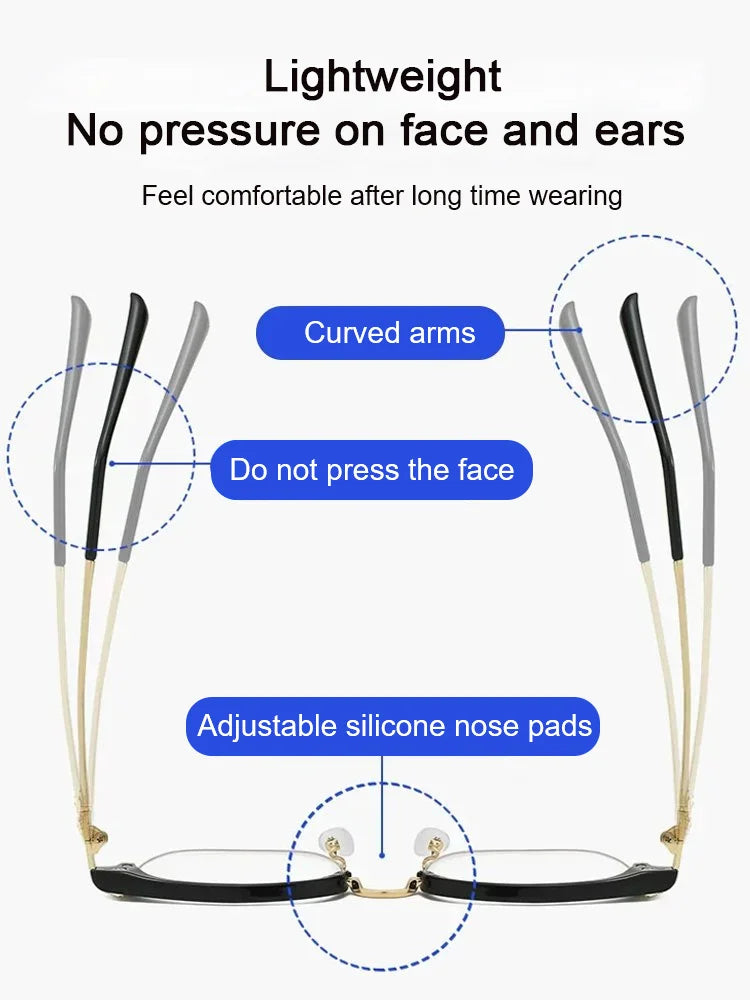 📢📢50 % de réduction !! ⏰ Lunettes de Lecture Ultra-Légères avec Filtre Anti-Lumière Bleue – Confort Tout au Long de la Journée & Protection Oculaire