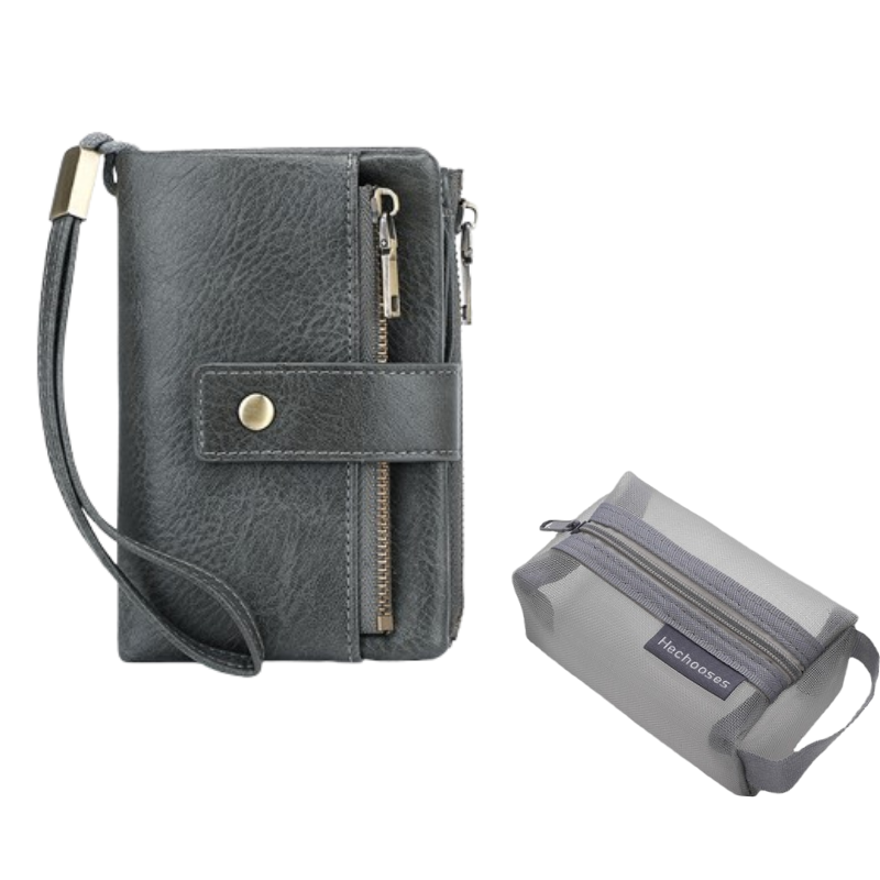 🔥Offre à durée limitée - Portefeuille rétro pour femme avec protection RFID à trois volets