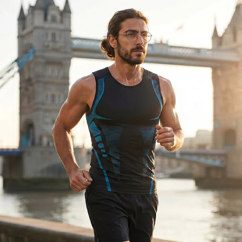 🌀🍃 OFFRE LIMITÉE 50% DE RÉDUCTION! Gilet Amincissant Ionique pour Homme – Compression Rafraîchissante et Légère, Totalement Invisible, Affine le Torse pour Une Allure Plus Nette ❄️✅
