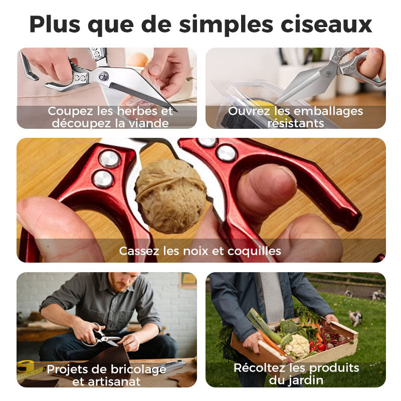 🔥Ciseaux de cuisine multifonctionnels et résistants
