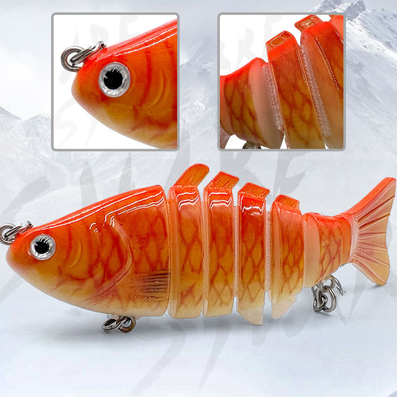 🎣Vente limitée : 50 % de réduction ⏰Leurre de pêche coulant multi-articulé ultra-réaliste