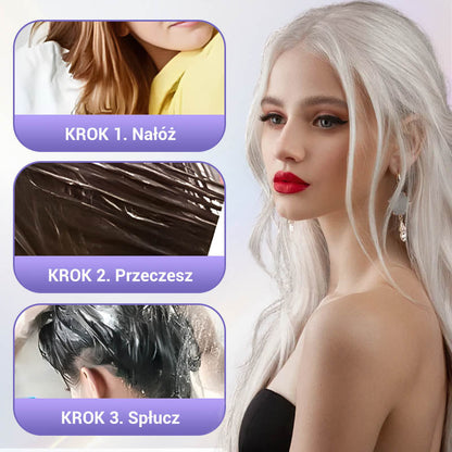 ✨Durée limitée Achetez 3 obtenez 2gratuit✨🧴💛 Masque pour cheveux Keratynowa Fioletowa&Laisser flotter les cheveux au vent